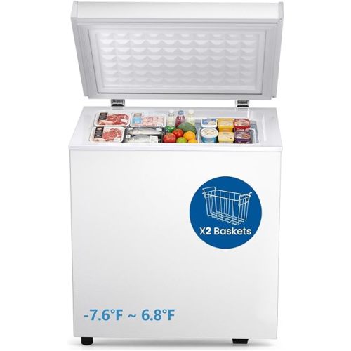 Electactic Compact Chest Freezer 2.0 Cubic Feet, White