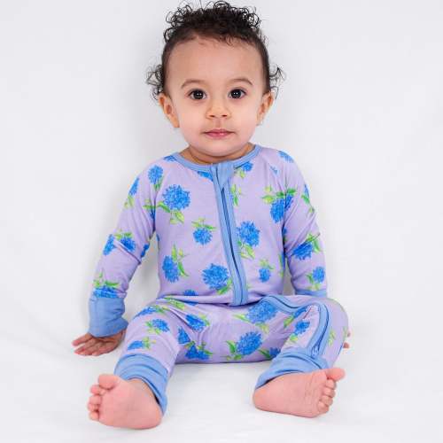 You Had Me At Hydrangea Zipper One Piece Pajama
