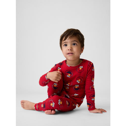 Baby & Toddler Sesame Street Organic Brushed Cotton Elmo PJ Set