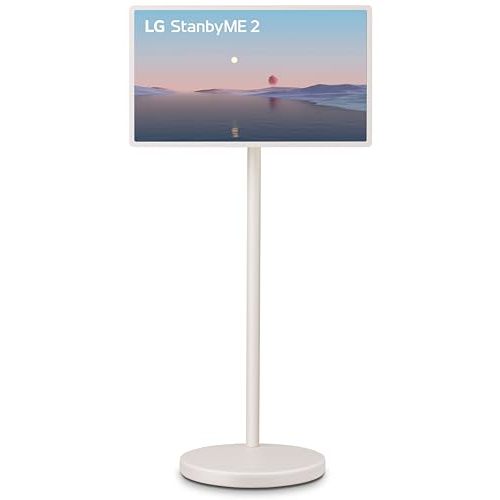 LG 27-Inch StanbyME 2 with Folio Cover, Portable Touch Screen, Dolby Vision, HDR10, Filmmaker Mode, Built-in Battery, Full Swivel Rotation (27LX6TYGA, 2025)