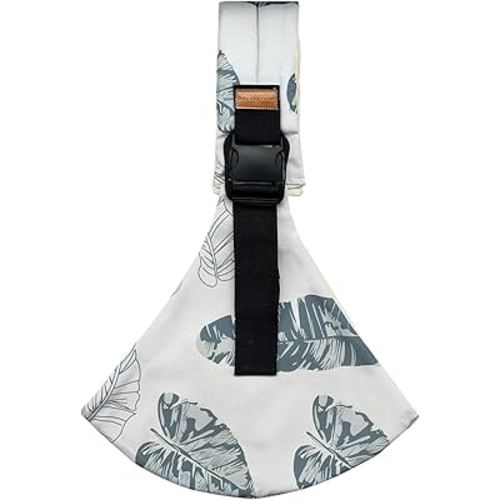 Baby Sling Carrier Newborn to Toddler Adjustable One-Shoulder Design with Hip Seat Support, Labor-Saving Baby Wraps Carrier 10-30 lbs(Leaf)