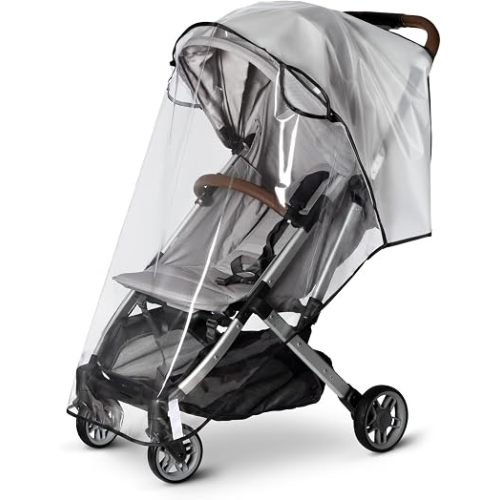bemece Universal Stroller Rain Cover, Clear EVA Shield with Side Air Vents