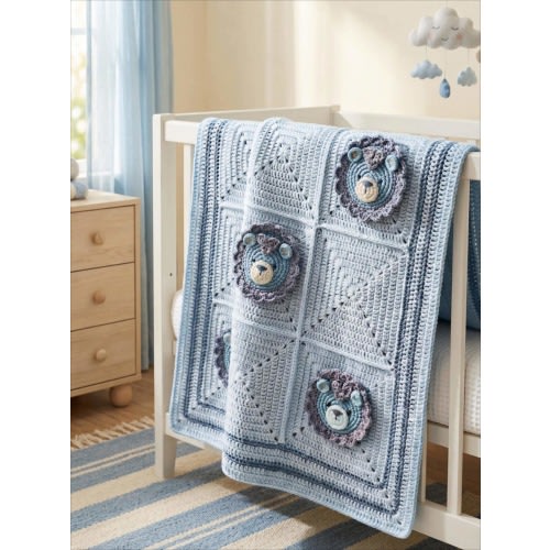 Blanket for baby boy Knit Throw Baby Shower Gift Blanket Toddler Boy Nursery Decor  Bedding Newborn Boy