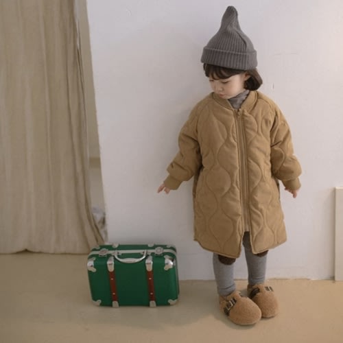 Quilted Mid Length Coat – Curated Grey
