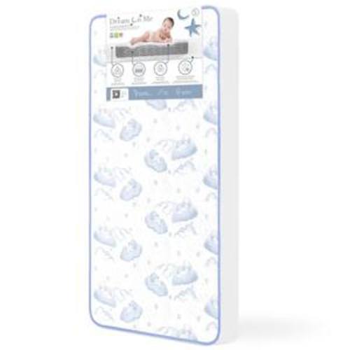 2-In-1 Breathable Sweet Dreams 6 88 Coil Spring Crib and Toddler Bed Mattress