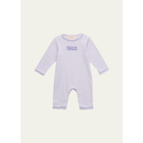 ALBETTA Kid's Embroidered Cotton Pointelle Playsuit