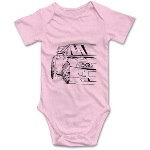 Beautiful Car Newborn Baby Bodysuit Short Sleeve Outfits Long Sleeve Rompers