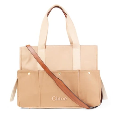 Baby logo cotton changing bag