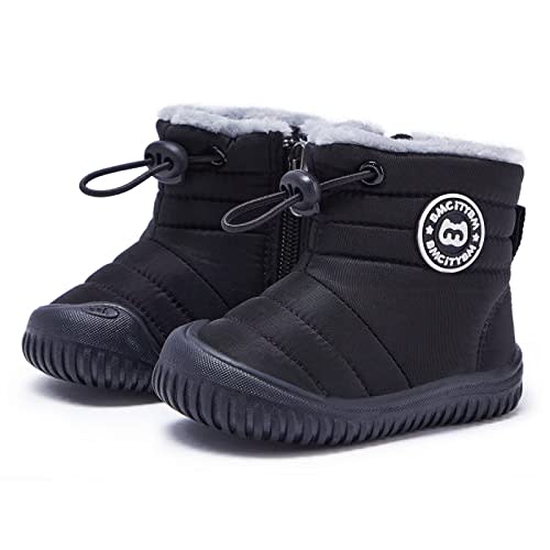BMCiTYBM Toddler Baby Snow Boots Winter Shoes Boys Girls Cold Weather Baby Faux Fur Shoes