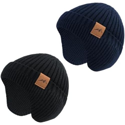 POXIMI Baby Boy Winter Hat Toddler Warm Beanie Girl Knit Hats with Earflap Kid Cute Earmuffs