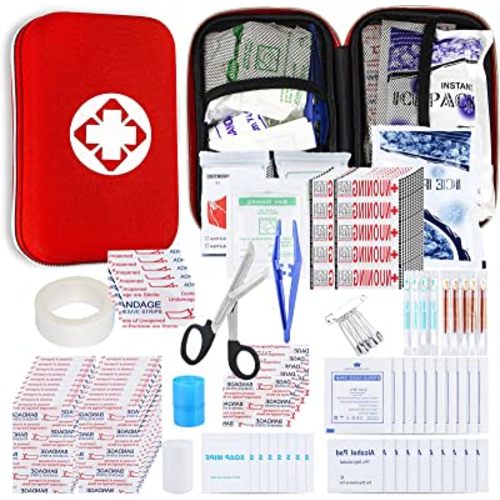 Small-Waterproof Car First-Aid Kit Emergency-Kit - 273Piece Camping Equipment for Camping Hiking Home Travel YIDERBO
