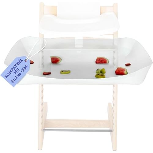 CATCHY - Food Catcher - Compatible with Stokke Clikk High Chair + 11 Other High Chairs - Highchair Sold Separately - Baby & Toddler Food & Mess Catcher - Under High Chair Accessory