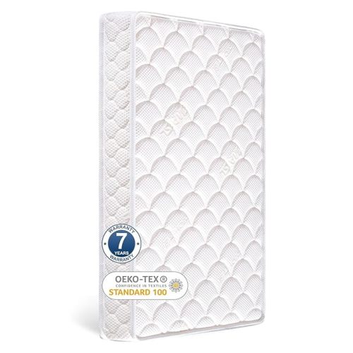 Premium Crib & Toddler Mattress-52"x27.6"x5", 100% Knitted Fabric, Soft Moisture Absorbent & Breathable Crib Mattress, Fits Standard Cribs & Toddler Beds