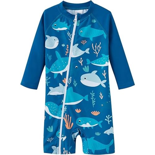 UMELOK Baby Boy Swimsuit UPF 50+ Sun Protection Rash Guard Swimwear