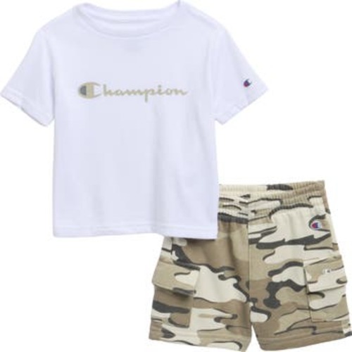Graphic T-Shirt & Cargo Shorts Set