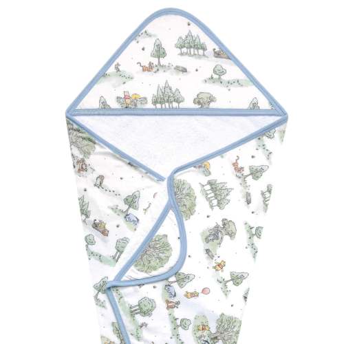 Premium Baby Knit Hooded Towel - Hundred Acre Wood
