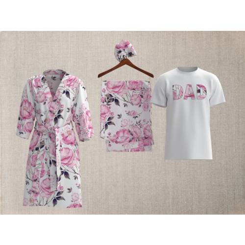 Pink Floral Labor Matching Robe and Swaddle Set, Swaddle Blanket Hospital Set, Maternity Robe, Girl Coming Home, Girl Gift, Mommy and Me - Etsy