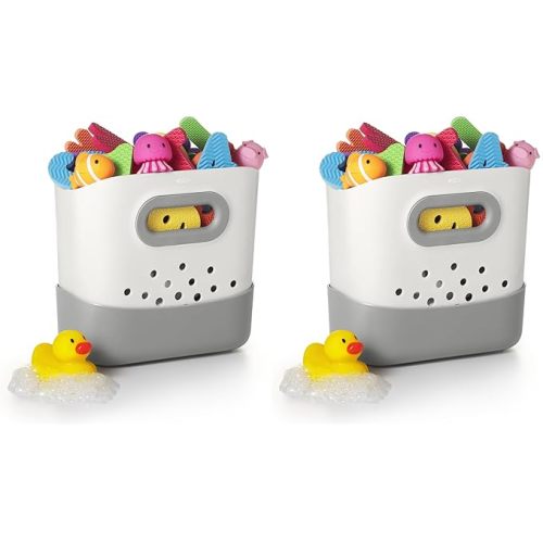 OXO Tot Stand Up Bath Toy Storage – Gray