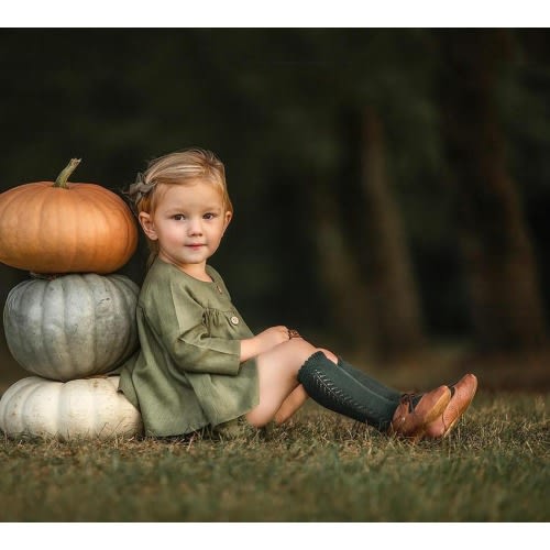 French Lace Knee High Baby Socks – Olive and Cradle