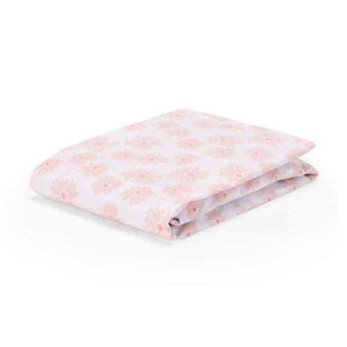 2 Pack Cotton Fitted Cot Sheets, Pink and Scribble Daisy - Anko