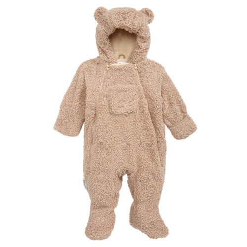 Teddy High Pile Fleece Bunting, 3-6M
