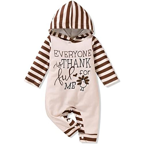 Aalizzwell Baby Halloween Outfit First Halloween Hooded Romper One-Piece Jumpsuit for Toddler Boys Girls