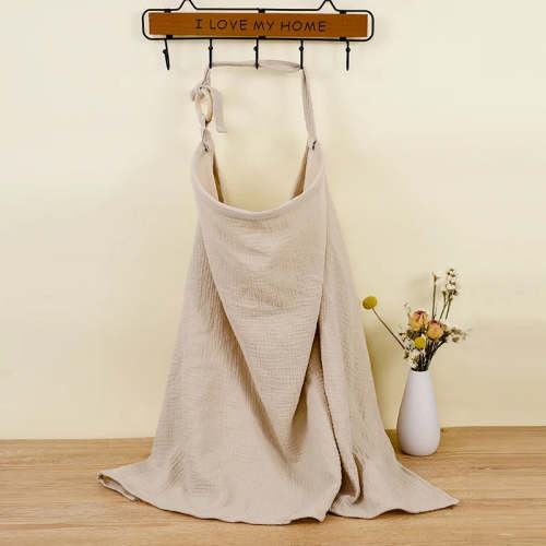 Muslin Cotton Nursing Cover - Breathable Breastfeeding Apron