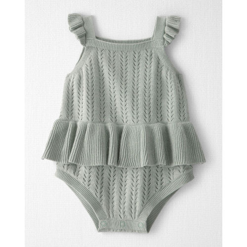 Baby Girl Organic Cotton Sweater Knit Bubble - Little Planet | Carter's