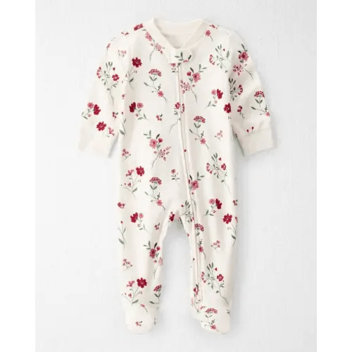 Baby Girl Organic Cotton Sleep & Play Pajamas in Rosethorn Hollow - Little Planet | Carter's