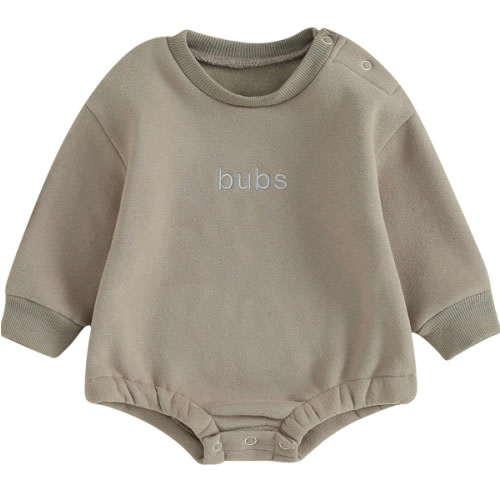 VISGOGO Newborn Infant Baby Boy Girls Oversized Romper Little Dude Sweater Onesie Coming Home Outfit Neutral Clothes