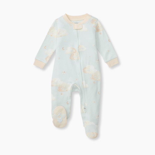 Burt's Bees Baby Organic Sleep & Play Footie Pajamas - Good Night Sky, Newborn