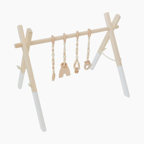 Poppyseed Play White Pine Wood Gym - Wood Toys