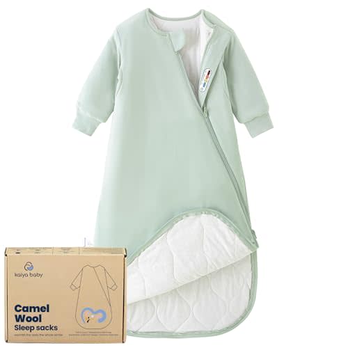 kaiya baby Unisex Sleeping Bag for Toddlers 3.5 Tog Sleep Sack 6-18Months, Long Sleeve Sleep Sack, Wearable Blanket, One Piece with Sleeves
