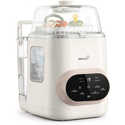 GROWNSY EaseClean Pro Bottle Washer & Sterilizer & Dryer, Visible Cleaning