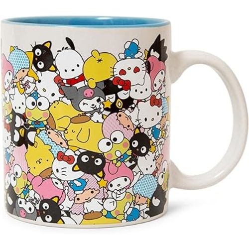 Toynk Sanrio Hello Kitty And Friends Ceramic Mug | BPA-Free Coffee Cup For Espresso, Tea | Holds 20 Ounces