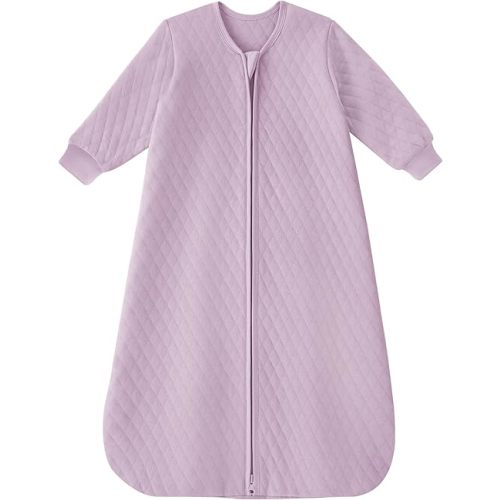 Yoofoss Long Sleeve Sleep Sack 6-12 Months,1.0 TOG Baby Wearable Blanket