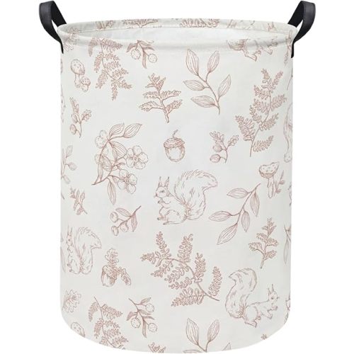 Baby Laundry Hamper kids laundry Basket Waterproof Storage Bin for Bedroom Toy Clothes Organizer Basket Woodland Animals Room Décor(Animals)