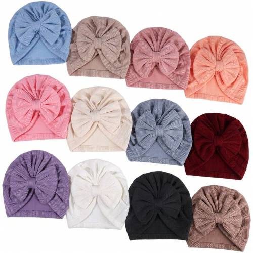 Oaoleer 12PCS Newborn Baby Turban Hats Bow Baby Infant Beanie Breathable Toddler Cap For Baby Girls | SHEIN USA