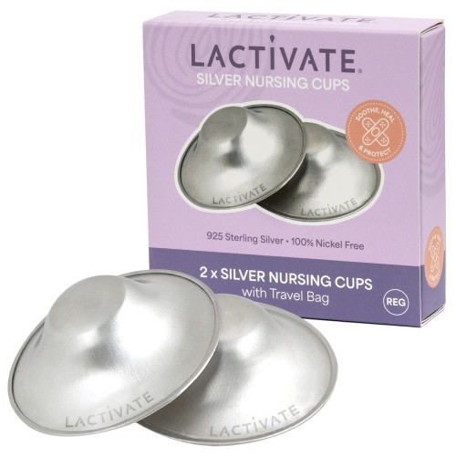 Lactivate Silver Nursing Cups- Regular