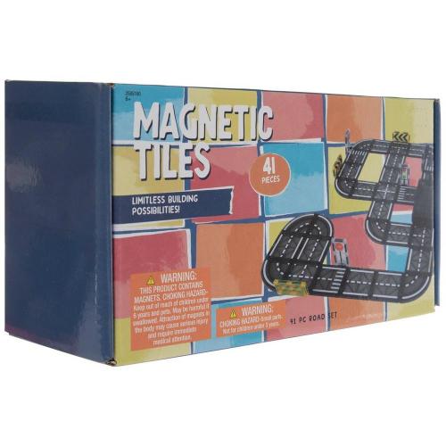 Magnetic Tile Road Set