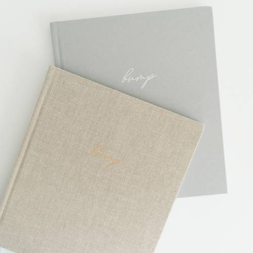 Linen Pregnancy Journal: Keepsake Baby Milestone Book