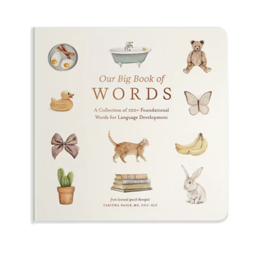 Our Big Book of First Words: A Collection of 100+ Foundational Words for Language Development (Tabitha Paige Children's Book Series)