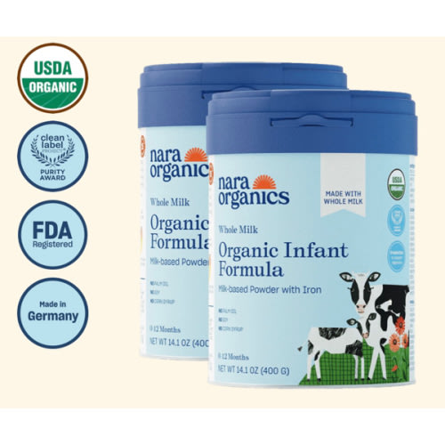 Organic Whole Milk Infant Formula – Starter bundle – Nara Organics