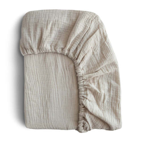 Mushie Extra Soft Muslin Crib Sheet