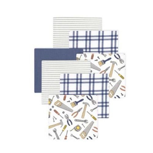 Luvable Friends Hudson Baby Cotton Poly Flannel Receiving Blankets 7pk, Little Builder