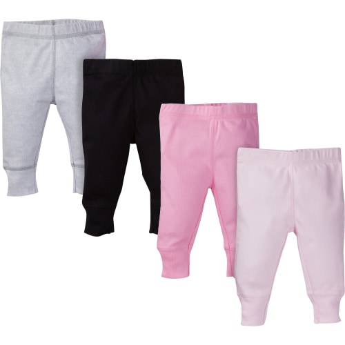 Gerber Baby Girls Assorted Active Pants - Assorted Pink, 6-9 months, 4.