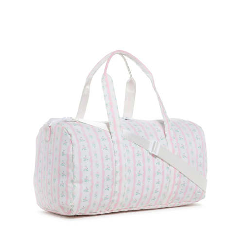 WEEKENDER DUFFEL BAG - RIBBON FLORAL PINK * BACKORDER 7/15*