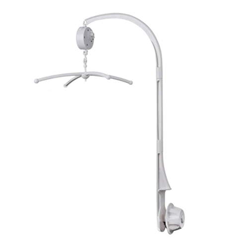 Classical Wind Up Musical Mobile Crib Toy with Rotating Arm Bracket and Soothing Bedside Music for Calming Nursery