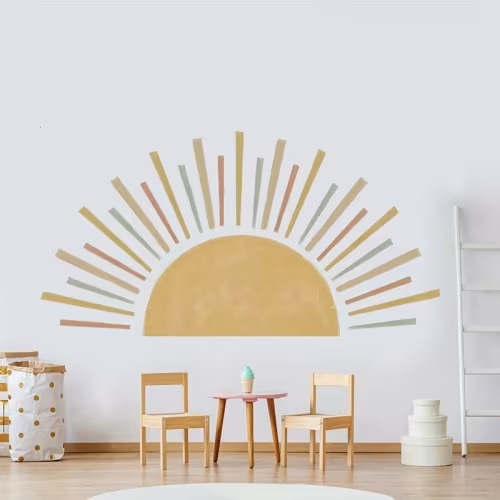 bohemian wall decal geometric space theme shimmery - Temu