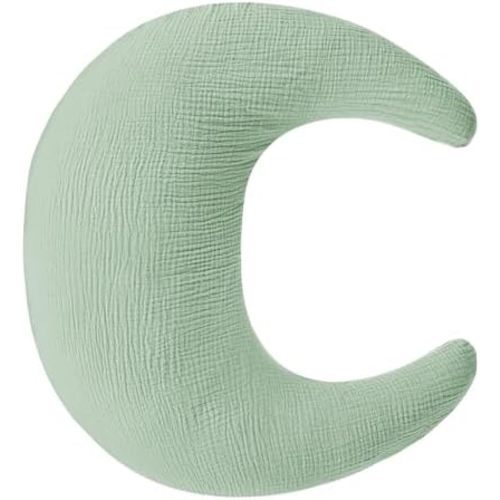 SWESEN Nursing Pillow Cover, Soft Removable Cover for Breastfeeding Pillows, Pillow Slipcover for Baby Boys and Girls, Comfortable & Breathable, Green, Washable (Only Cover)